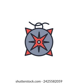 navigation icon. vector.Editable stroke.linear style sign for use web design,logo.Symbol illustration.