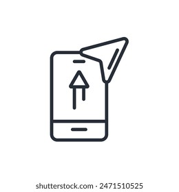 navigation icon. vector.Editable stroke.linear style sign for use web design,logo.Symbol illustration.