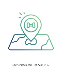 Navigation icon with white background vector stock illustration