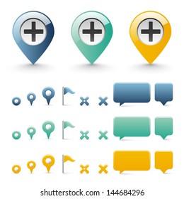 navigation icons - basic elements set 1