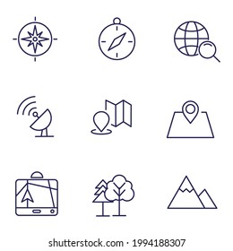 navigation icons .buttons set symbol vector elements for infographic web.