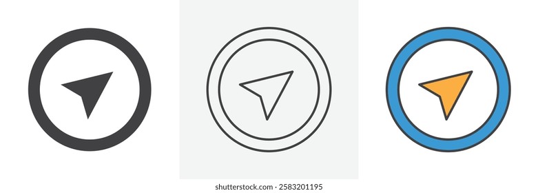 Navigation icons pack for website designs