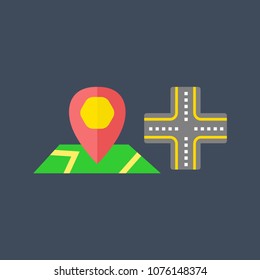 Navigation icons set