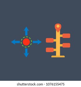 Navigation icons set