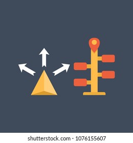 Navigation icons set