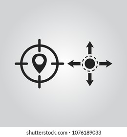 Navigation icons set