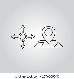 Navigation icons set