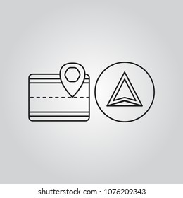 Navigation icons set