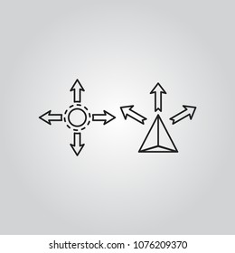 Navigation icons set