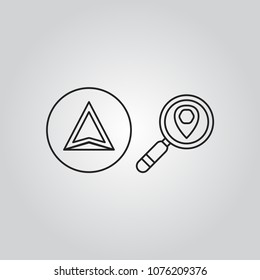 Navigation icons set