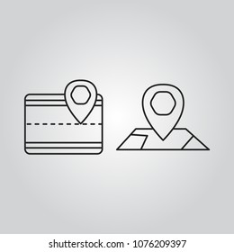 Navigation icons set