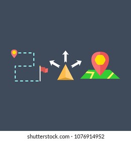 Navigation icons set