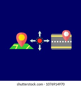 Navigation icons set