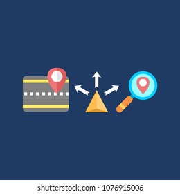 Navigation icons set