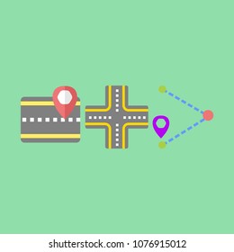 Navigation icons set