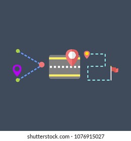 Navigation icons set