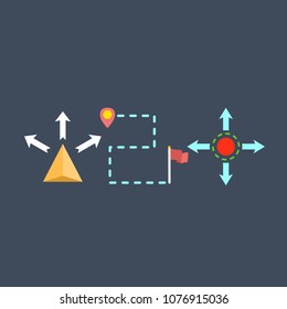 Navigation icons set