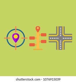 Navigation icons set