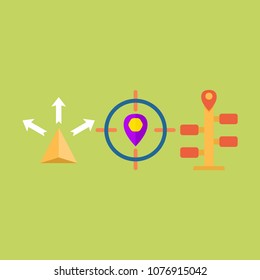 Navigation icons set