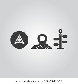 Navigation icons set
