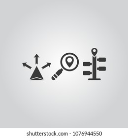 Navigation icons set