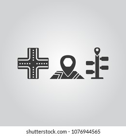 Navigation icons set