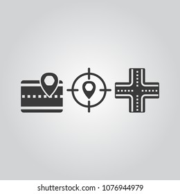Navigation icons set
