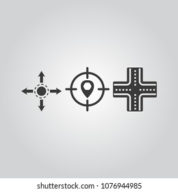 Navigation icons set