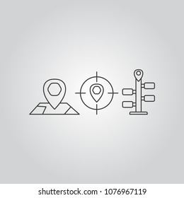 Navigation icons set