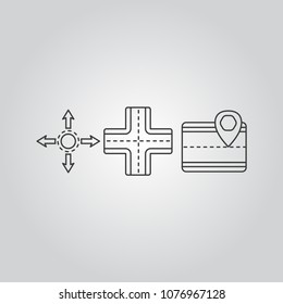 Navigation icons set