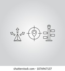 Navigation icons set
