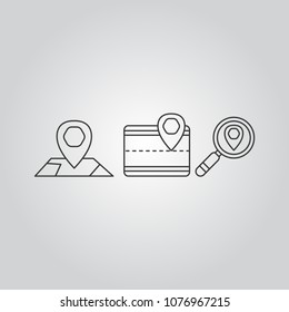 Navigation icons set