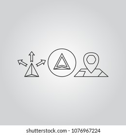 Navigation icons set