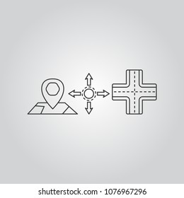 Navigation icons set