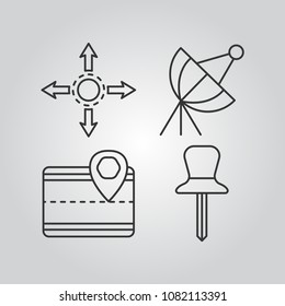 Navigation icons set