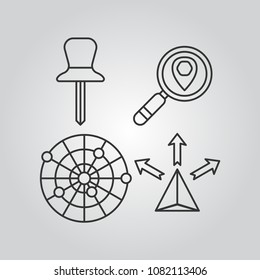 Navigation icons set