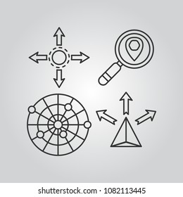 Navigation icons set