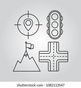 Navigation icons set