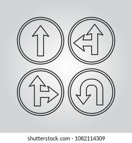 Navigation icons set