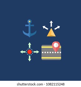 Navigation icons set