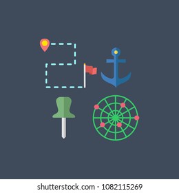 Navigation icons set