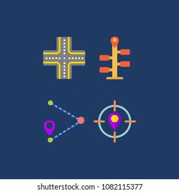 Navigation icons set