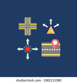 Navigation icons set