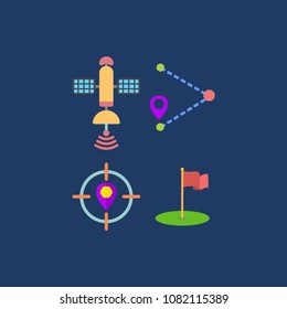Navigation icons set