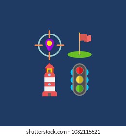 Navigation icons set