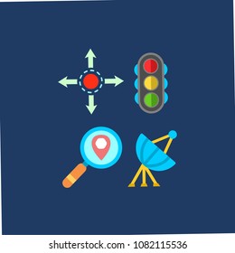 Navigation icons set