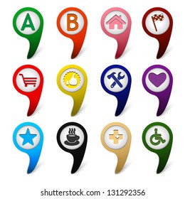 Navigation icons set.