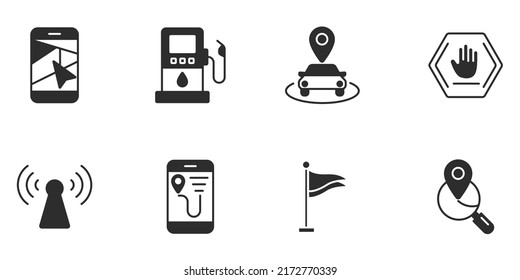 navigation icons set . navigation pack symbol vector elements for infographic web