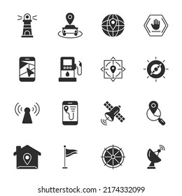 navigation icons set . navigation pack symbol vector elements for infographic web