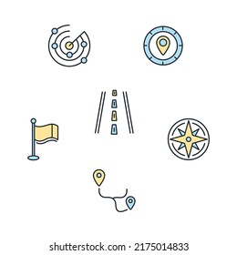 navigation icons set . navigation pack symbol vector elements for infographic web